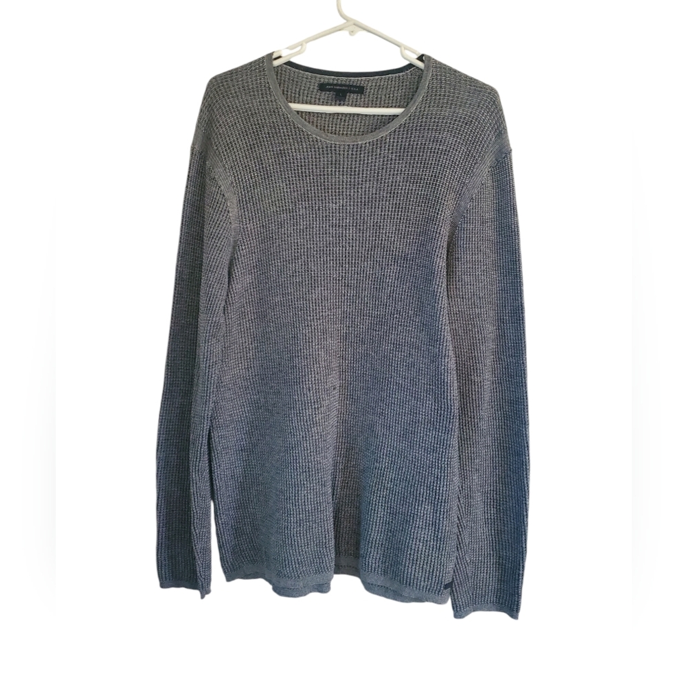 John Varvatos Gray Crewneck Sweater